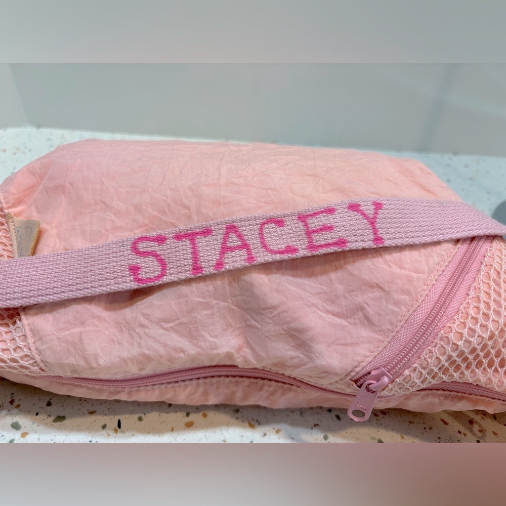 Vintage 1980s Space Sac Sling Shoulder Bag Pink Nylon‎ - Picture 9 of 16